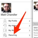 Recurring giving for iOS