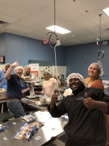 Meghana Volunteers for Feed My Starving Children