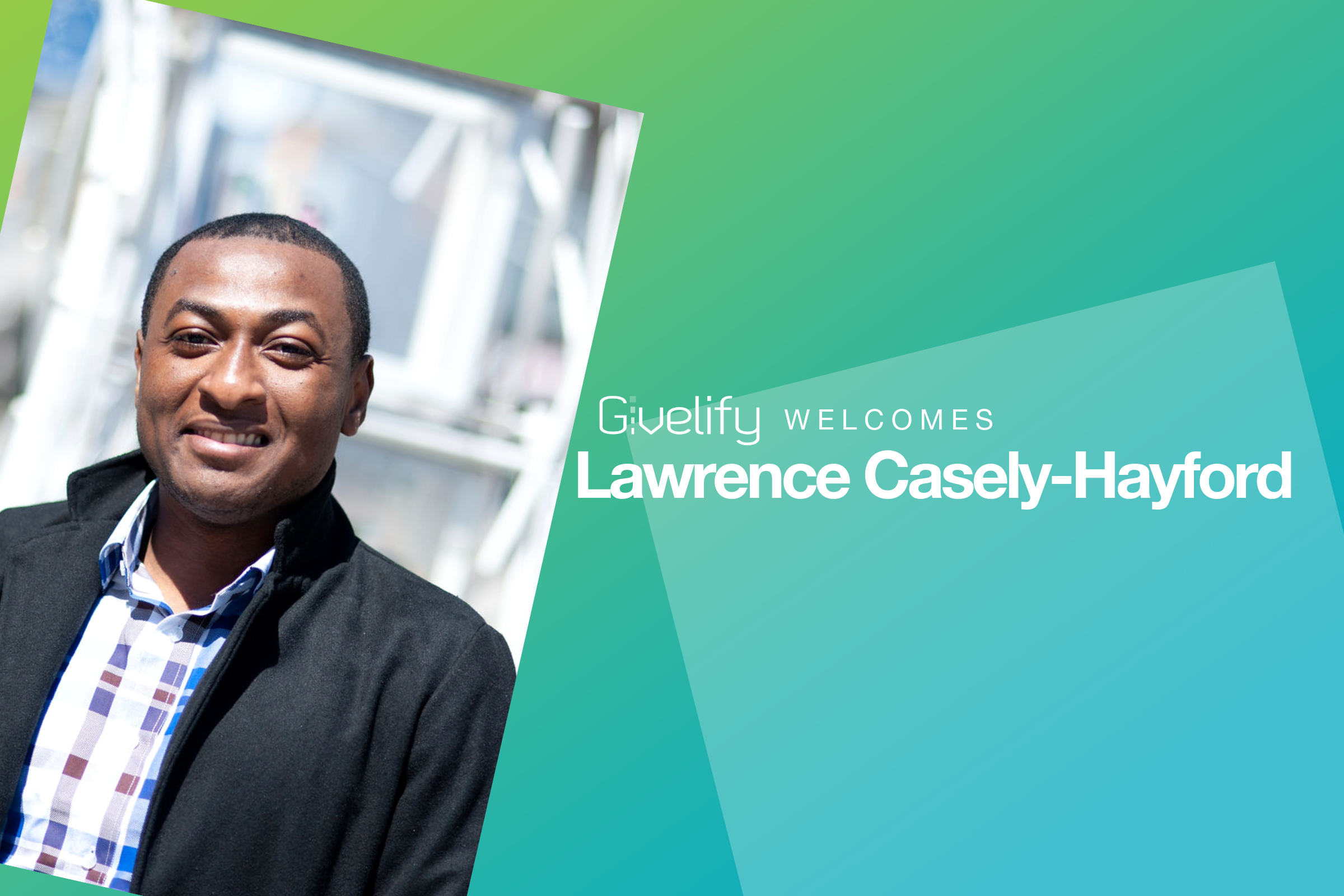 Welcome Lawrence to Team Givelify